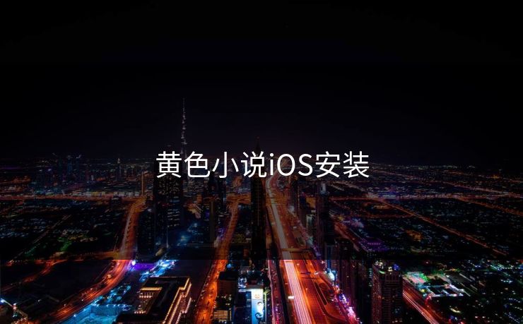 黄色小说iOS安装